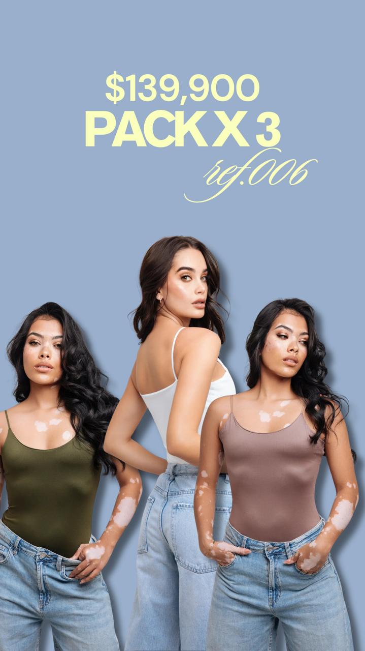 PACK X 3 TOP REF 006