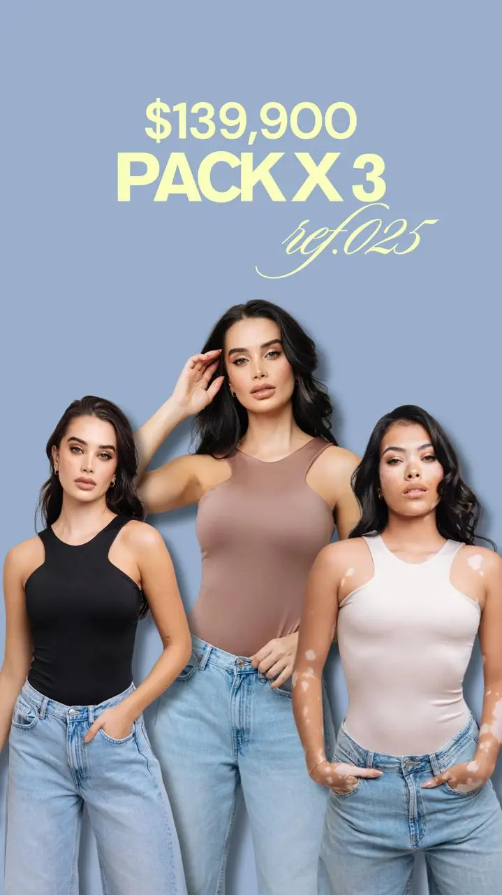 PACK X 3 TOP REF 025