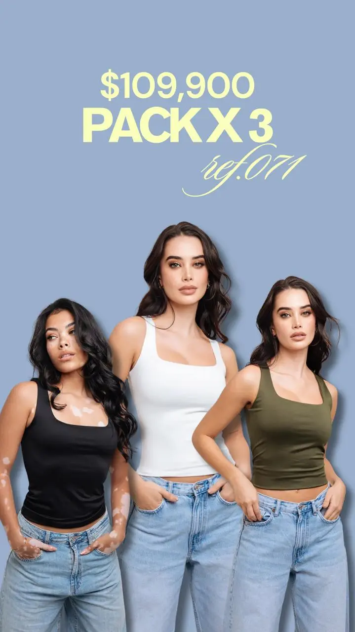 PACK X 3 TOP REF 071